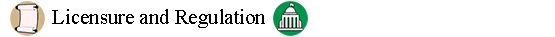 Licensure and Regulation icon