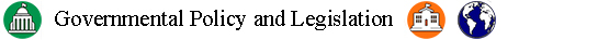 Governmental Policy and Legislation