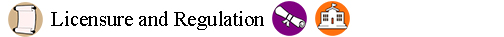 Licensure and Regulation icon