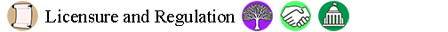 Licensure and Regulation header