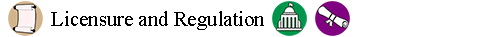 Licensure and Regulation icon