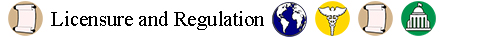 Licensure and Regulation header