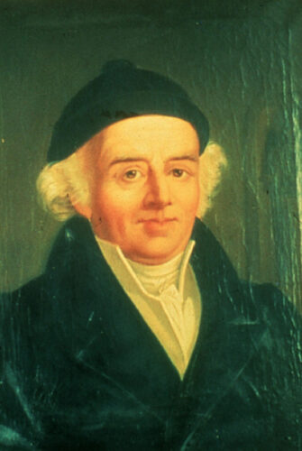 Portrait of Samuel Hahnemann founder of homeopathy